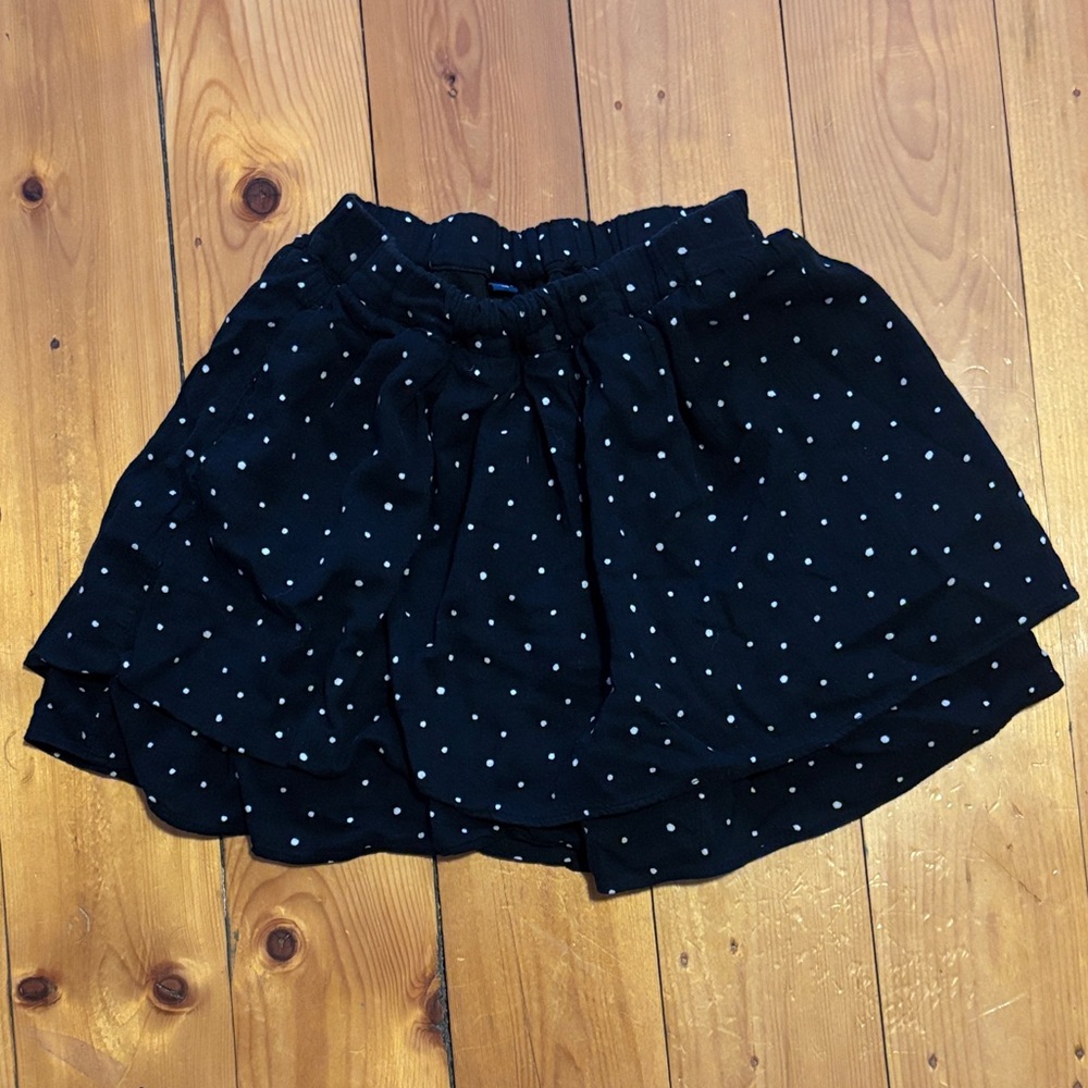 Uniqlo Black Polka Dot Kids Skort